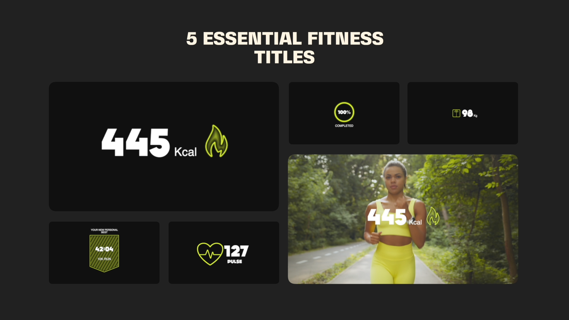 Colorful Titles - MOGRT, a Templates & Theme