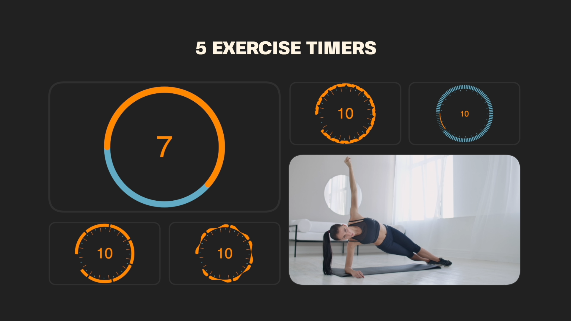 Fitness Timer Premiere Pro Templates