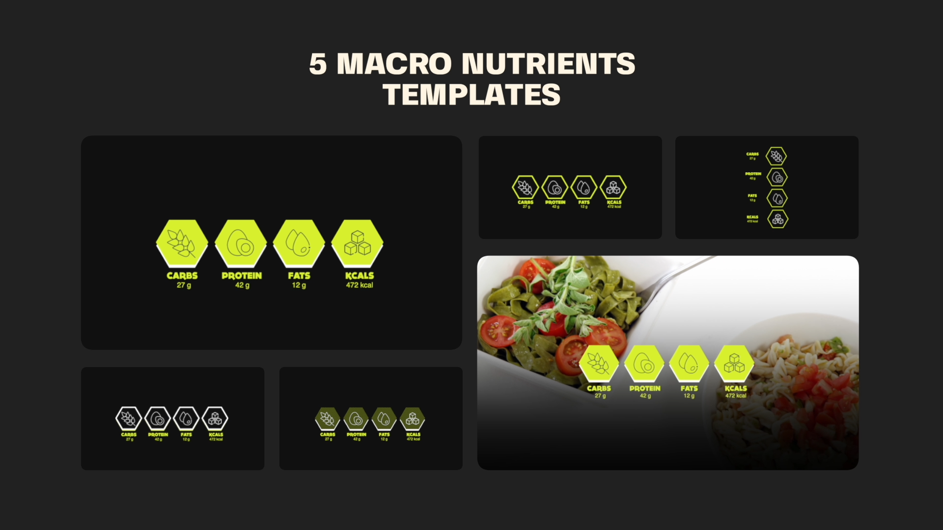 Health & Diet Modern Flat Animated Icons - Mogrt