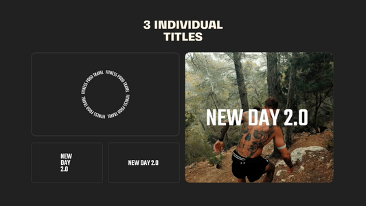 Motion graphic titles for Final Cut Pro