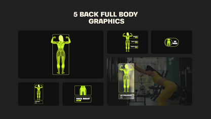 Selected Muscle Anatomy Map template premiere and final cut pro