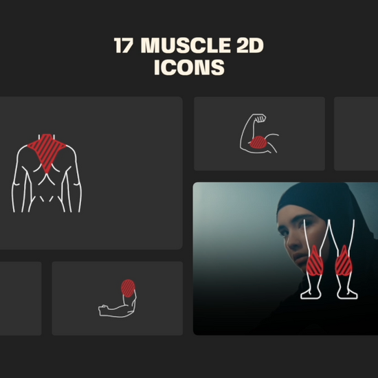 Sport And Fitness - Thin Line Icons (MOGRT)