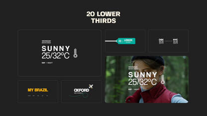 Travel Lower Thirds - final cut pro