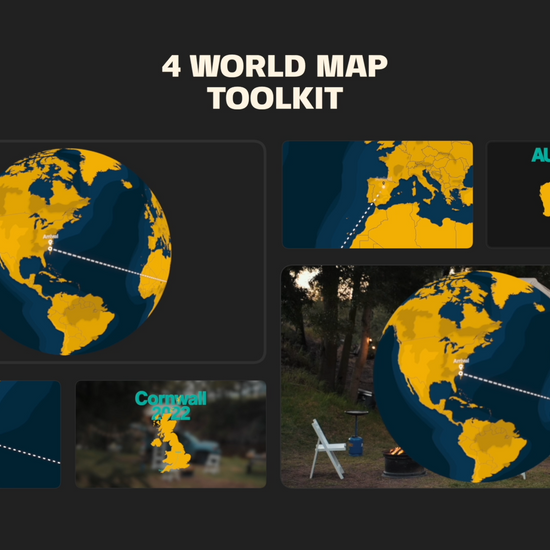 Travel Map Animation Template For Premiere Pro